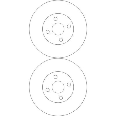 TRW 275mm Belüftete Bremsscheibe für Toyota Corolla - Bremsscheibe TRW 275mm Belüftete Bremsscheibe für Toyota Corolla - Bremsscheibe
