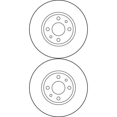 TRW Bremsscheibe - 251,5mm Voll Schwarz TRW Bremsscheibe - 251,5mm Voll Schwarz