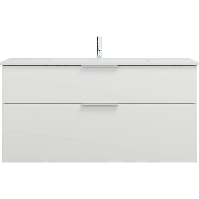 burgbad G0146 Mineralguss Waschtisch mit Unterschrank - 122 cm Weiß Glänzend burgbad G0146 Mineralguss Waschtisch mit Unterschrank - 122 cm Weiß Glänzend
