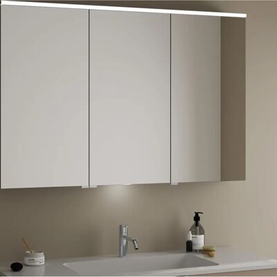 burgbad Eqio Spiegelkabinet mit LED-Aufsatzleuchte und LED-Waschtischbeleuchtung - 120 cm Links burgbad Eqio Spiegelkabinet mit LED-Aufsatzleuchte und LED-Waschtischbeleuchtung - 120 cm Links