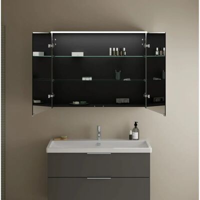 burgbad Eqio Spiegelkabinet mit LED-Aufsatzleuchte 100 cm burgbad Eqio Spiegelkabinet mit LED-Aufsatzleuchte 100 cm