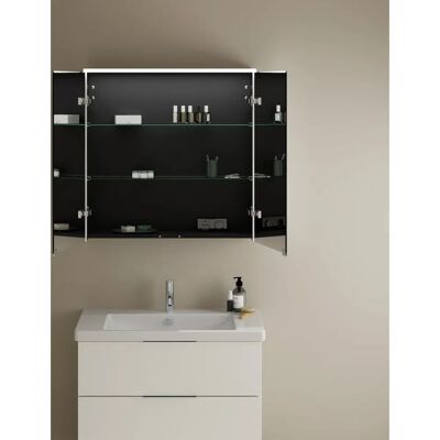 Burgbad Eqio Spiegelschrank mit LED-Aufsatzleuchte 80 cm - Spiegelkasten Burgbad Eqio Spiegelschrank mit LED-Aufsatzleuchte 80 cm - Spiegelkasten