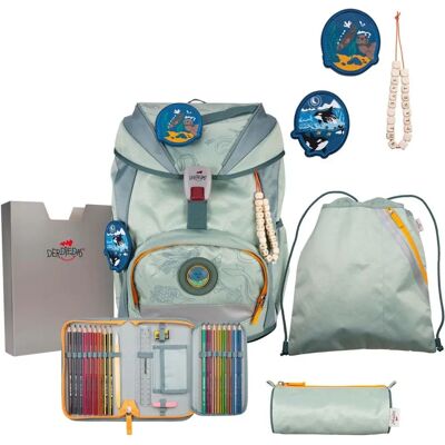Derdiedas - Exklusiv Eco Schulranzenset - Grey Planet - Publicité Derdiedas - Exklusiv Eco Schulranzenset - Grey Planet - Publicité