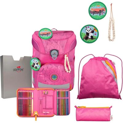 Derdiedas - Exklusif Neon Sac à Dos Scolaire 5 Pièces Pink Planet - Publicité Derdiedas - Exklusif Neon Sac à Dos Scolaire 5 Pièces Pink Planet - Publicité
