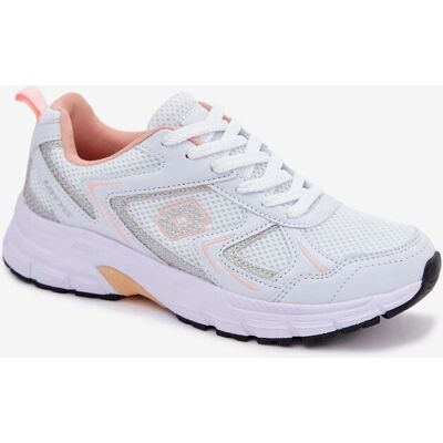 Sneakers Lotto Millennium Runner Blanc-Rose - Baskets - Publicité Sneakers Lotto Millennium Runner Blanc-Rose - Baskets - Publicité