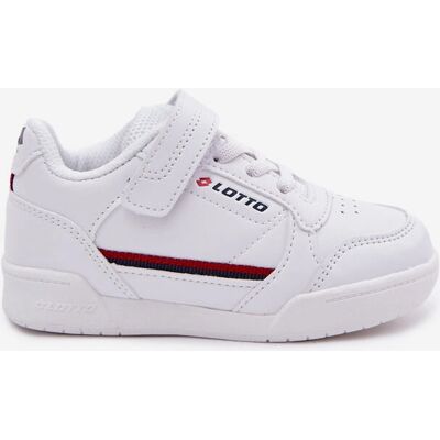Baskets pour Enfants Lotto - Blanc-Rouge - Sportif et Décontracté - Publicité Baskets pour Enfants Lotto - Blanc-Rouge - Sportif et Décontracté - Publicité