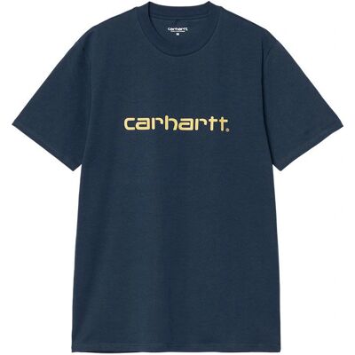 Carhartt WIP - Script T-Shirt - Ink/Air Yellow - T-Shirt Carhartt WIP - Script T-Shirt - Ink/Air Yellow - T-Shirt