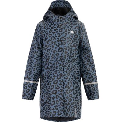 Schmuddelwedda Regenmantel Mädchen Blau Grau Schwarz Leo 4A / 104cm - Raincoat Schmuddelwedda Regenmantel Mädchen Blau Grau Schwarz Leo 4A / 104cm - Raincoat