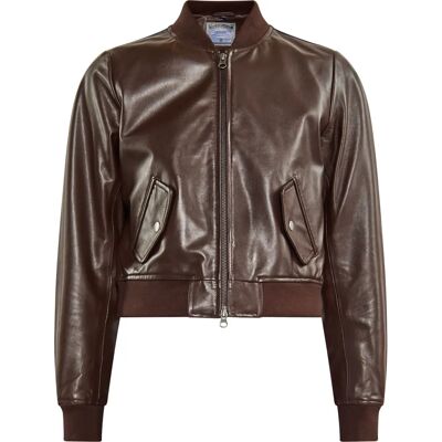 Dreimaster Donkerbruin Bomberjacke - Jas Dreimaster Donkerbruin Bomberjacke - Jas