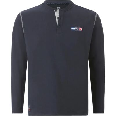 JAN VANDERSTORM JORNSEN Sweatshirt - Lässiger, Komfort, Serafino-Ausschnitt JAN VANDERSTORM JORNSEN Sweatshirt - Lässiger, Komfort, Serafino-Ausschnitt