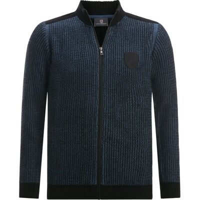 JAN VANDERSTORM HALSTEN Blau Grobstrick Jacke - Jacke JAN VANDERSTORM HALSTEN Blau Grobstrick Jacke - Jacke