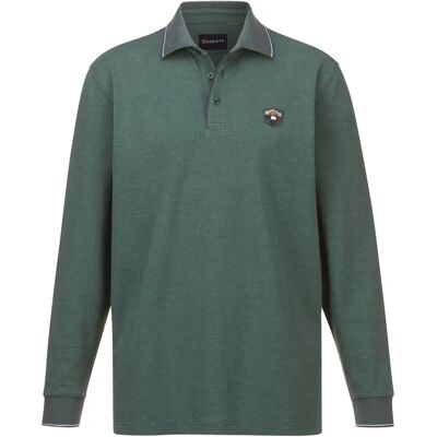 BABISTA Milanvetzo Langarm-Poloshirt Grün Melange - Poloshirt BABISTA Milanvetzo Langarm-Poloshirt Grün Melange - Poloshirt