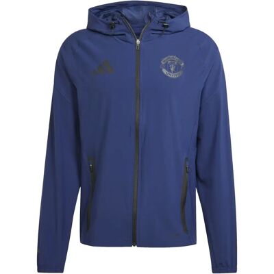 adidas Manchester United Tiro 25 Competition Vis Tech Reisejacke - Blau adidas Manchester United Tiro 25 Competition Vis Tech Reisejacke - Blau