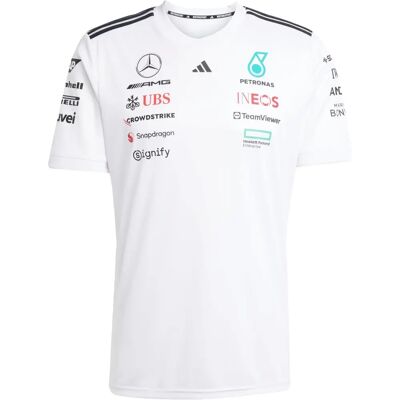adidas Mercedes AMG Petronas F1 Jersey - White - Motorsport - Mens adidas Mercedes AMG Petronas F1 Jersey - White - Motorsport - Mens