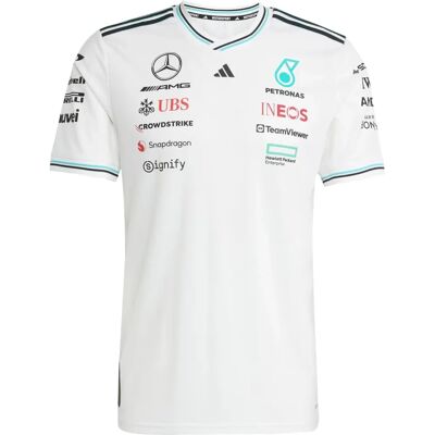 adidas Mercedes AMG Petronas F1 Jersey - Blanc - Maillot - Publicité adidas Mercedes AMG Petronas F1 Jersey - Blanc - Maillot - Publicité
