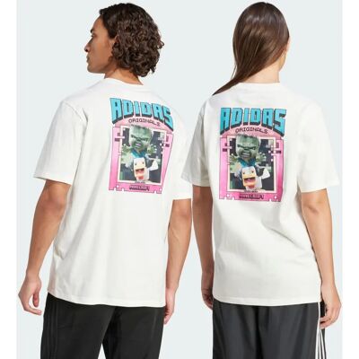 adidas Originals X Minecraft Grafisk T-Shirt - Vit adidas Originals X Minecraft Grafisk T-Shirt - Vit