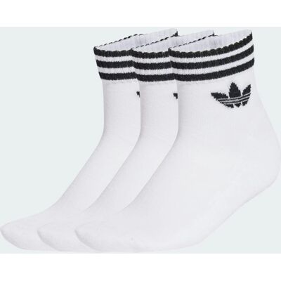 adidas 3-Stripes ankelsokker - 3 par - hvid adidas 3-Stripes ankelsokker - 3 par - hvid