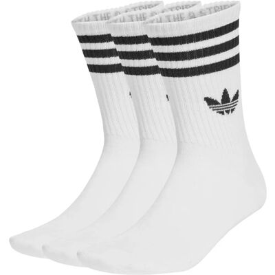 adidas 3-Streifen Crew-Socken - Weiß - Socken adidas 3-Streifen Crew-Socken - Weiß - Socken