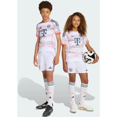 adidas Crianças FC Bayern 25/26 Shorts de Visita - Branco adidas Crianças FC Bayern 25/26 Shorts de Visita - Branco