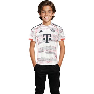 adidas Kinder FC Bayern 25/26 Auswärtstrikot - Weiß adidas Kinder FC Bayern 25/26 Auswärtstrikot - Weiß