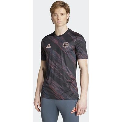 adidas FC Bayern 25/26 Camiseta de pré-jogo - Preto - Camiseta de futebol adidas FC Bayern 25/26 Camiseta de pré-jogo - Preto - Camiseta de futebol