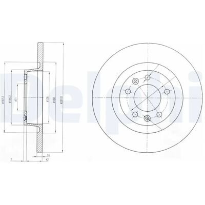 Delphi Bremsenset für Citroën Jumpy, Fiat Scudo, Peugeot Expert hinten Delphi Bremsenset für Citroën Jumpy, Fiat Scudo, Peugeot Expert hinten
