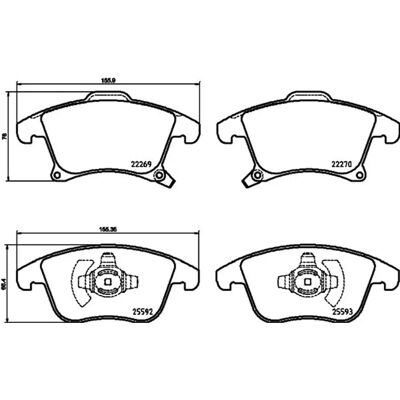 Hella Pagid Bremsenset - Ford Mondeo 5 V Mk5 Hella Pagid Bremsenset - Ford Mondeo 5 V Mk5