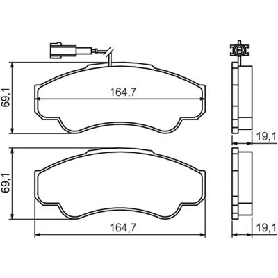 Bosch Fiat Ducato Bremsen-Set - Hinten Bosch Fiat Ducato Bremsen-Set - Hinten