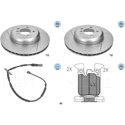 BMW Meyle 345mm Hinten Bremsen-Set - Scheiben und Beläge - OE-Qualität BMW Meyle 345mm Hinten Bremsen-Set - Scheiben und Beläge - OE-Qualität