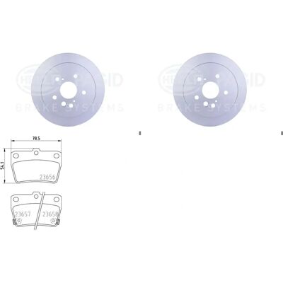 Toyota Modell 04466YZZD3 Bremsenset hinten - Scheibenbremse & Beläge Toyota Modell 04466YZZD3 Bremsenset hinten - Scheibenbremse & Beläge