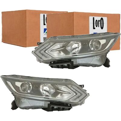 Abakus Nissan Qashqai Scheinwerfer Set - Links+rechts LED H11 H9 WY21W Abakus Nissan Qashqai Scheinwerfer Set - Links+rechts LED H11 H9 WY21W