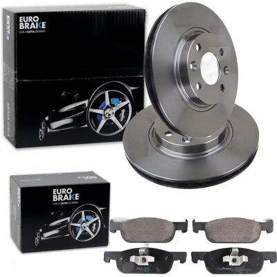 Eurobrake Dacia Sandero 2 Bremsscheiben + Beläge - Vorne Belüftet Eurobrake Dacia Sandero 2 Bremsscheiben + Beläge - Vorne Belüftet