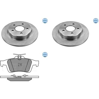 Meyle Hintere Bremsscheibe 265mm - Bremsscheibe und Beläge Meyle Hintere Bremsscheibe 265mm - Bremsscheibe und Beläge