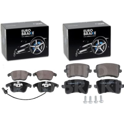 Eurobrake Audi A4 A5 Bremsbeläge - Vorne & Hinten, 19,5mm Eurobrake Audi A4 A5 Bremsbeläge - Vorne & Hinten, 19,5mm