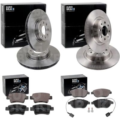 Eurobrake Fiat Bremsscheiben + Beläge Vorne+hinten Eurobrake Fiat Bremsscheiben + Beläge Vorne+hinten