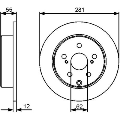 Bosch Toyota RAV4 A4 4 Bremsen und Beläge - Bremsscheiben und Beläge Bosch Toyota RAV4 A4 4 Bremsen und Beläge - Bremsscheiben und Beläge