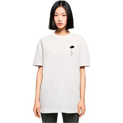 Merchcode White Oversized Love In The Air T-shirt - T-shirt Merchcode White Oversized Love In The Air T-shirt - T-shirt