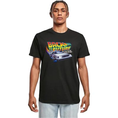 T-shirt noir Outatime 85 de Merchcode - T-shirt T-shirt noir Outatime 85 de Merchcode - T-shirt