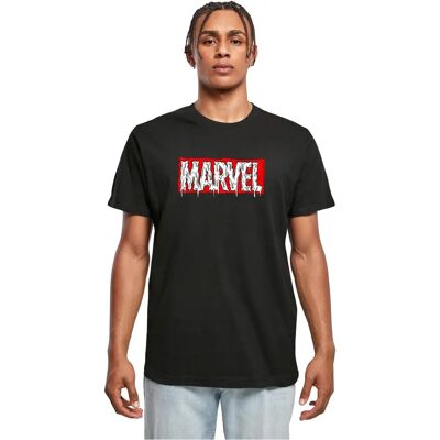 T-shirt Marvel Drip Noir Merchcode - T-shirt Marvel pour homme T-shirt Marvel Drip Noir Merchcode - T-shirt Marvel pour homme