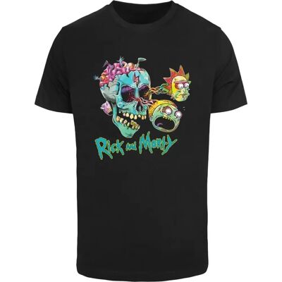 MERCHCODE Rick & Morty S Koszulka - Czarna MERCHCODE Rick & Morty S Koszulka - Czarna