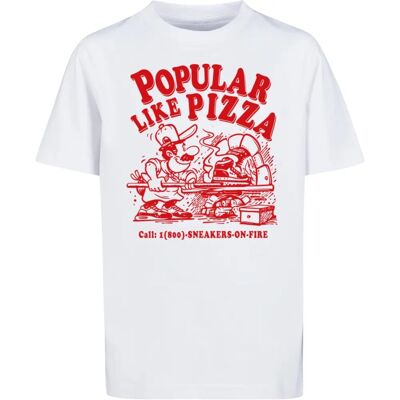 T-shirt Like Pizza Blanc de Mister Tee - T-Shirt T-shirt Like Pizza Blanc de Mister Tee - T-Shirt