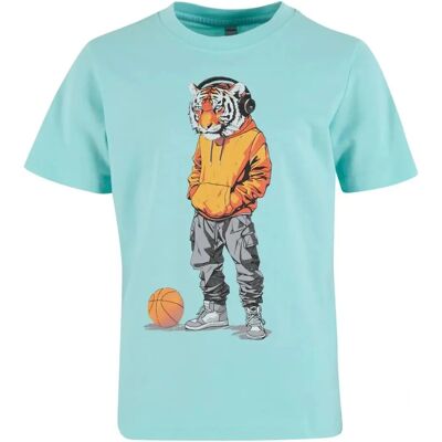 Mister Tee - Tiger Sports Tee - Turquoise - 122/128 - T-Shirt Mister Tee - Tiger Sports Tee - Turquoise - 122/128 - T-Shirt
