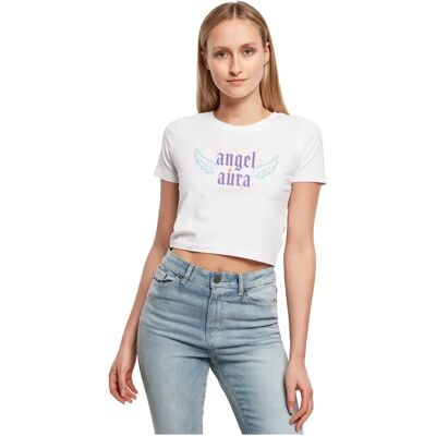 Miss Tee Angel Aura Biały Unisex T-Shirt - Casual Styl Miss Tee Angel Aura Biały Unisex T-Shirt - Casual Styl