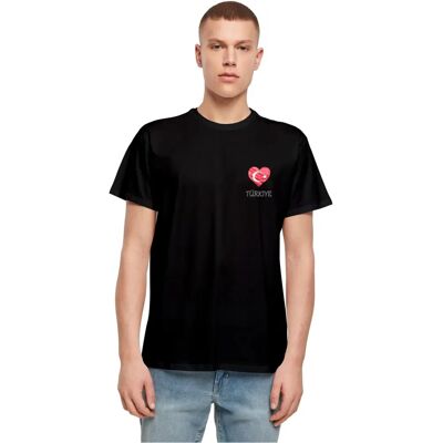 MERCHCODE Football - Turquie T-shirt Noir XL - Décontracté Sportif MERCHCODE Football - Turquie T-shirt Noir XL - Décontracté Sportif