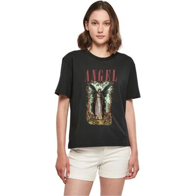 T-shirt Angel Noir 4XL Mister Tee - Femme T-shirt Angel Noir 4XL Mister Tee - Femme