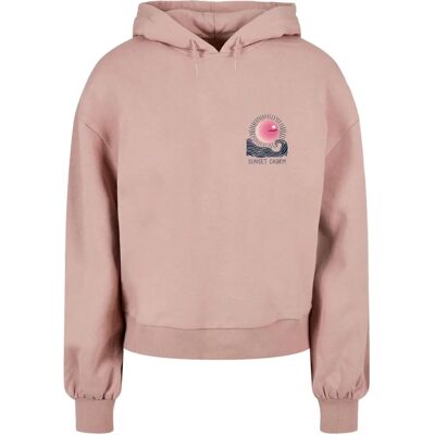 MERCHCODE - Sunset Charm Oversized Hoody - Duskrose - Hoodie MERCHCODE - Sunset Charm Oversized Hoody - Duskrose - Hoodie