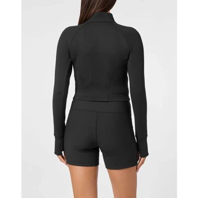 PLEIN SPORT Dames Sport Top - Zwart - M - Tops PLEIN SPORT Dames Sport Top - Zwart - M - Tops
