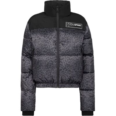 PLEIN SPORT Luipaard Jas - vrouw - Zwart - L PLEIN SPORT Luipaard Jas - vrouw - Zwart - L