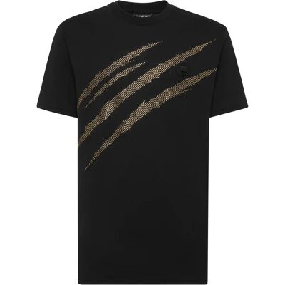 PLEIN SPORT - Scratch - zwart/lightgold - 5XL - T-Shirt PLEIN SPORT - Scratch - zwart/lightgold - 5XL - T-Shirt