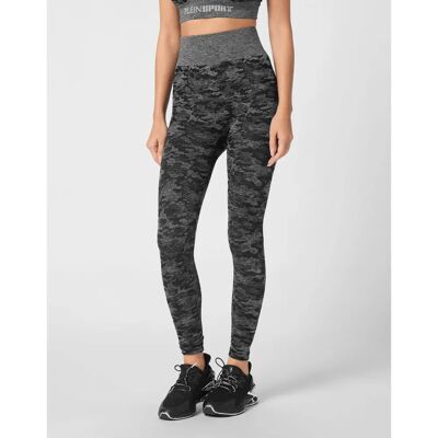 Plein Sport Leggings - Camouflage Dames XXL zwart Plein Sport Leggings - Camouflage Dames XXL zwart